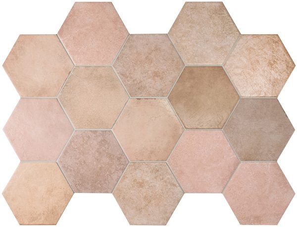 Керамогранит Heritage Hexagono Rose 17,5x20 Equipe